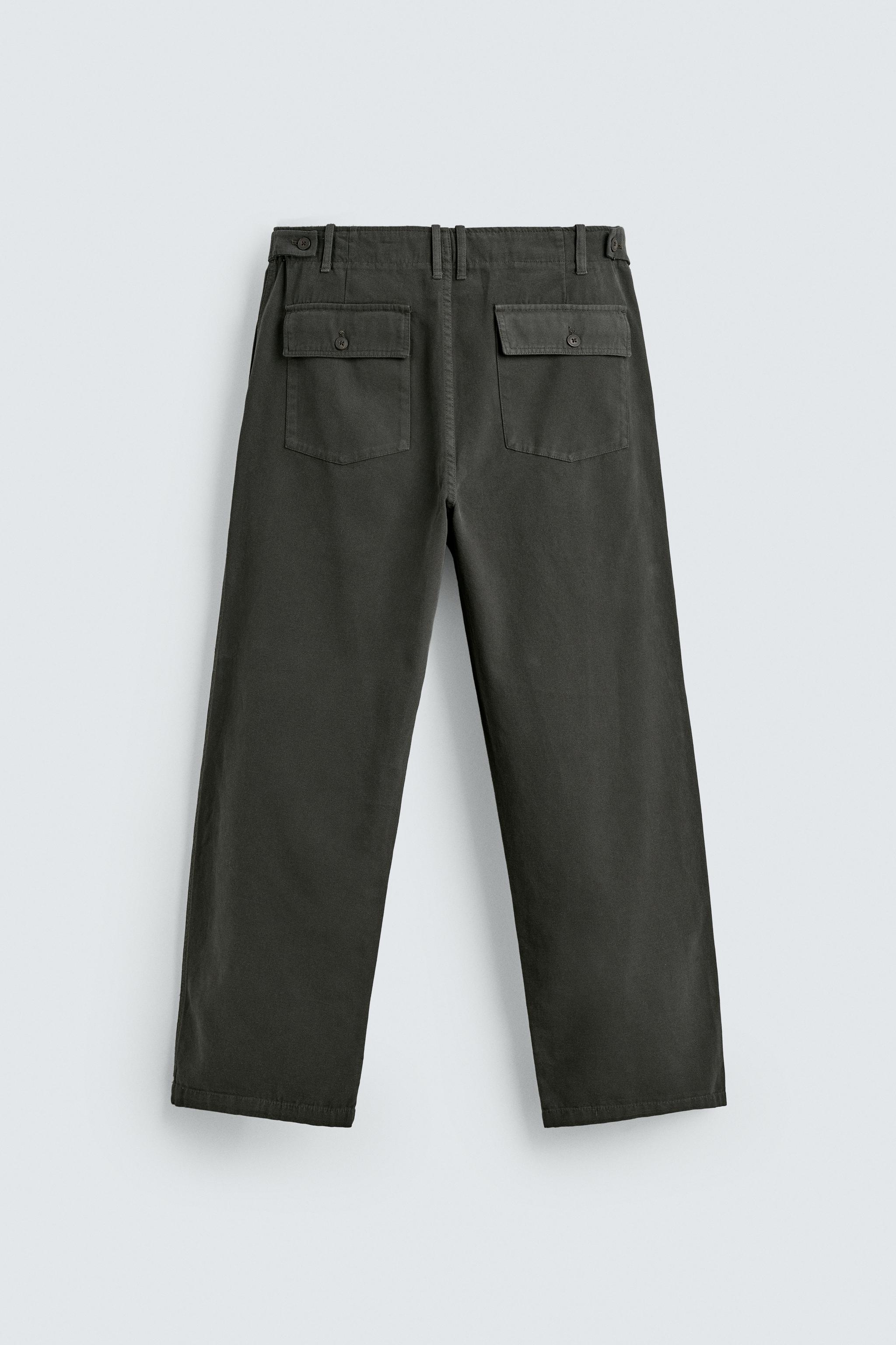 PANTALON COUPE DÉCONTRACTÉE À PASSANTS